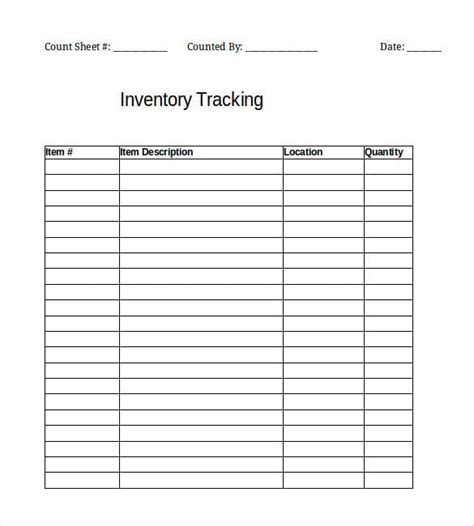 Inventory Template – 25+ Free Word, Excel, PDF Documents Download ...