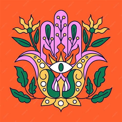 Free Vector | Hand drawn hand of fatima illustration