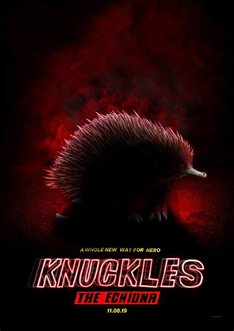 Knuckles the Echidna - the movie | Sonic the Hedgehog Movie Poster ...