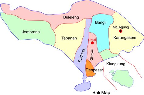 Bali Map Areas Topography Regencies Bali Map Bali Tourist Map - IMAGESEE