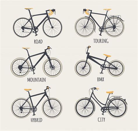 Premium Vector | Set of bikes in 2024 | Bike frame, Bmx bike frames ...