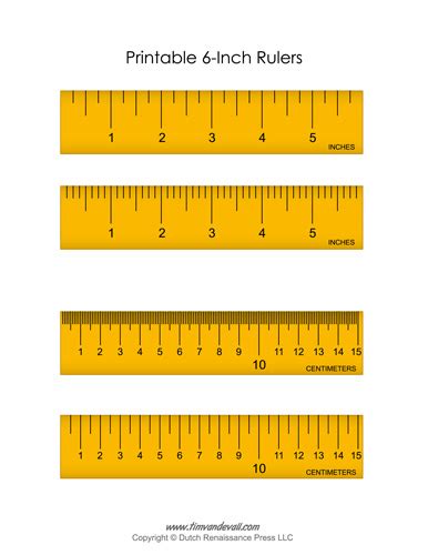 Plastic Ruler 15cm Inches Yellow Measuring Tool For Office 157 X 31mm ...