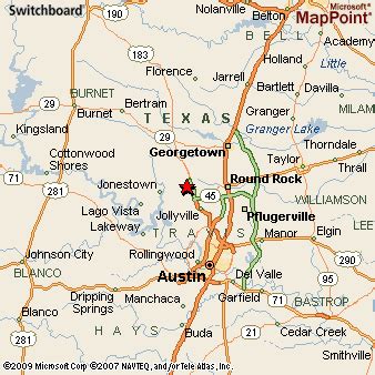 Cedar Park, Texas Area Map & More