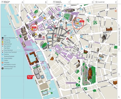 Liverpool city centre map - Ontheworldmap.com