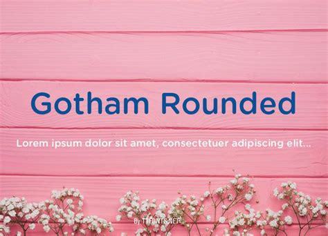 Gotham Rounded Medium truetype font