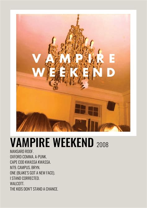 Vampire Weekend - Vampire Weekend | Film posters minimalist, Music ...