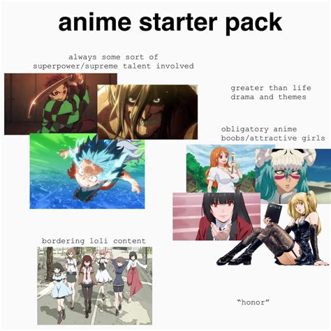 anime starter pack : starterpacks