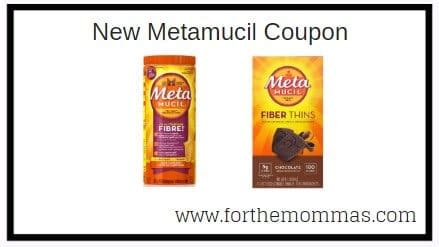 New Printable Metamucil Coupons | Save Up To $4.00