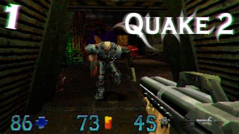 Quake 2 PS1 прохождение # 1 На территории врага/Графика оригинала PS1 ...