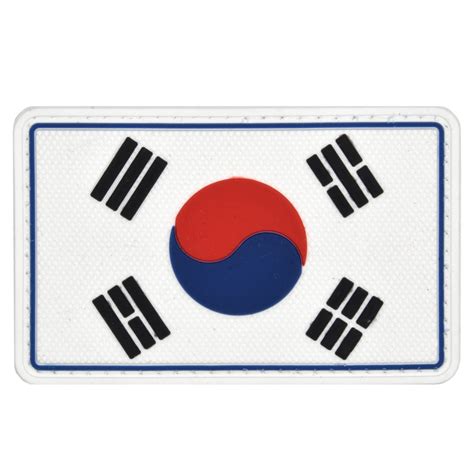 Korean Flag PVC Patch Full Color – Razor Edge Group