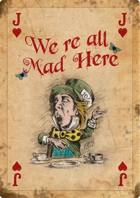 4 ALICE IN WONDERLAND GIANT Vintage Playing Cards Mad Hatter Tea Party ...