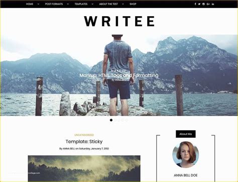 Free Wordpress Templates for Writers Of 15 Best Wordpress themes for ...