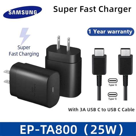 Original Samsung 25W/65W Super Fast Charger PD 3.0 Fast Charging Travel ...