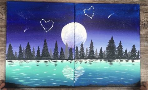 Couples Painting Ideas: Paint & Sip Date Night Kits & Ideas