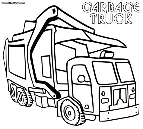 Garbage Truck Coloring Pages - Free Coloring Pages Printables