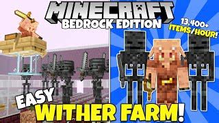 Minecraft Bedrock: Easy WITHER SKELETON Farm Tutorial! ... | Doovi