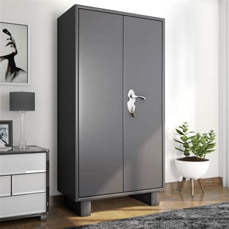 Godrej Interio Wardrobe H1 Metal Almirah Finish Color Graphite Grey ...