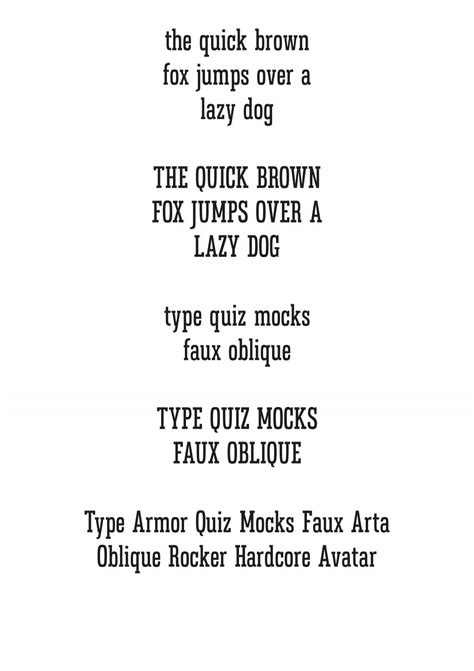 the quick brown fox jumps over a lazy dog THE QUICK ... - Typophile