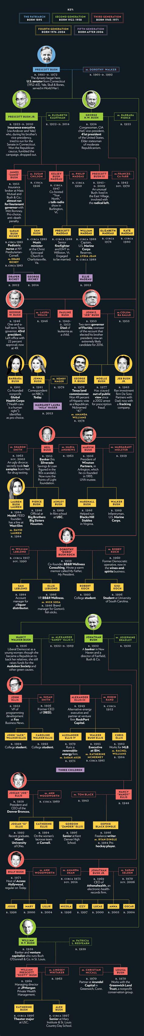 The Branches of the Bushes: A Family Tree -- NYMag