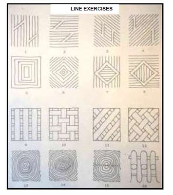 Mechanical Drafting : Line Exercises- Freehand Sketching/Drawing