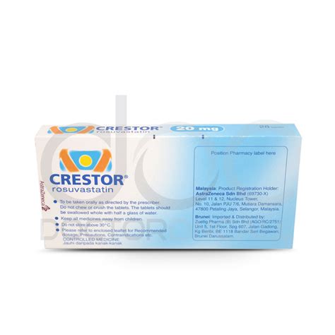 Buy Crestor 20mg Tablet 28s- Uses, Dosage, Side Effects, Instructions ...