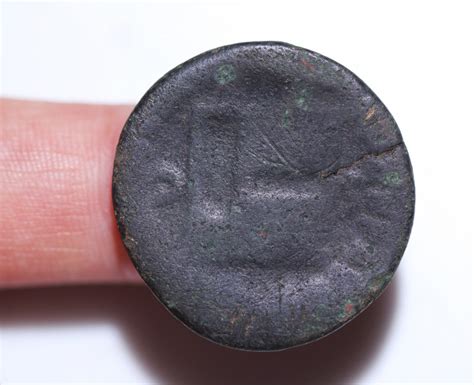 Bronze Follis Coin from the Ancient Roman Byzantine