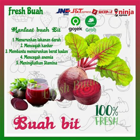 Jual BUAH BIT 1Kg BEET ROOT BUAH BIT SEGAR BUAH SEGAR BUAH BUAHAN ...