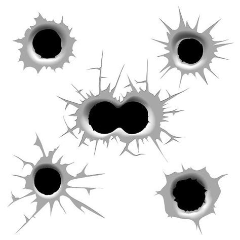 Vector bullet hole | Bullet holes art, Bullet holes, Illustration