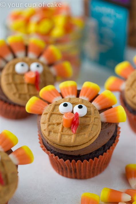 Chocolate Turkey Cupcakes - Your Cup of Cake