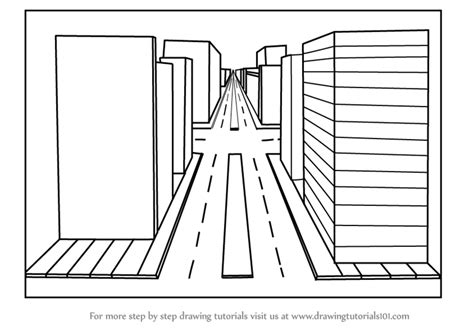 One Point Perspective Drawing For Kids