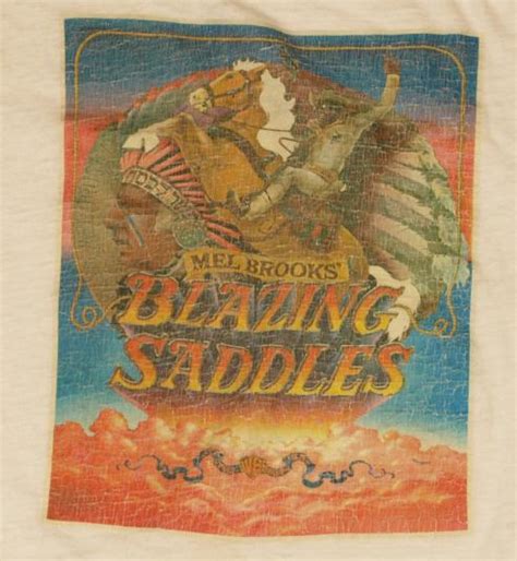 Vintage Iron-On Style BLAZING SADDLES T-Shirt