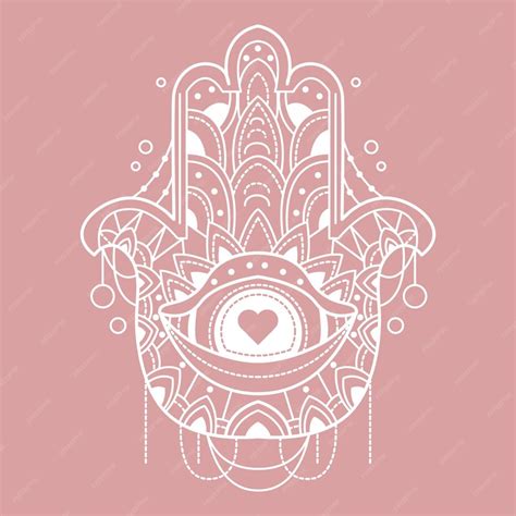 Free Vector | Hand drawn hand of fatima illustration