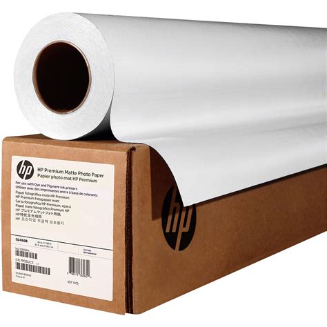 HP Premium Matte Photo Paper, White, 36" x 100' | Grand & Toy