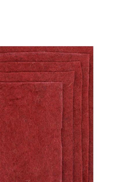 Red Felt Sheets - Woollyfelt