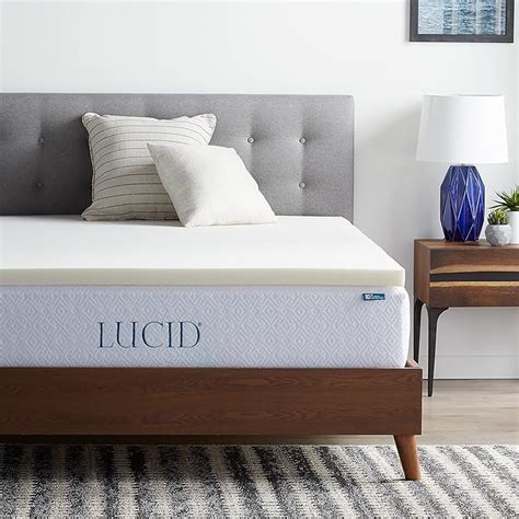 Amazon.com: LUCID 2 Inch Traditional Foam Mattress Topper ...