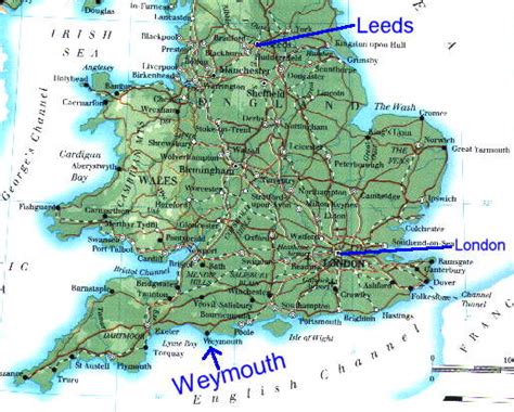 Weymouth On Map Of England - Gillie Donnamarie