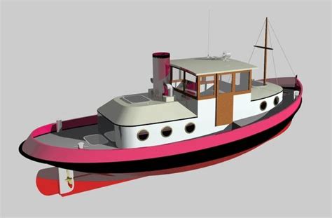 Tug 32ft | Branson Boat Design Dutch Barges