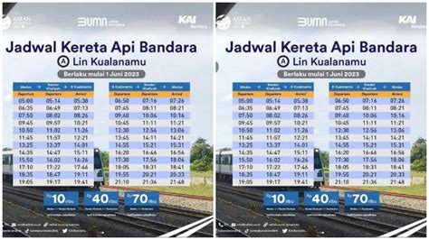 Jadwal KA Bandara Kualanamu Medan 25 Juli 2023, Tarif Mulai Rp 10.000 ...