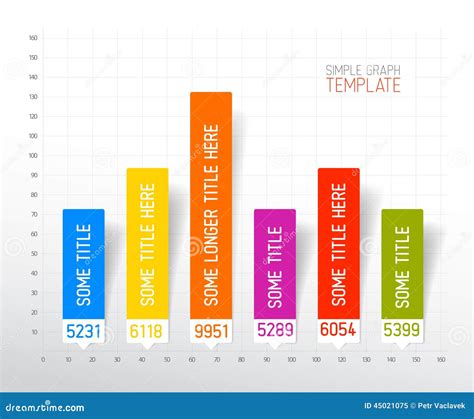 Infographic Flat Design Column Graph Chart Template Stock Vector ...