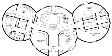 Image result for floor plan for hobbit home | Hobbit house, House ...