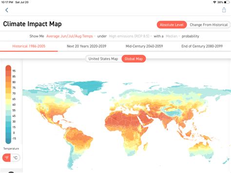 Climate Lab’s Projections of the World Future Temperature Maps | Energy ...