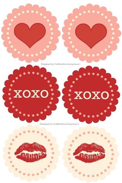 valentine cupcake toppers | Valentine's day printables, Valentines ...