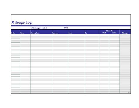 22+ Business Mileage Template - Excel Templates