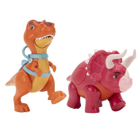 Dino Ranch Deluxe Dino 2-Pack - Features Biscuit, a 5-Inch Toy T-Rex ...