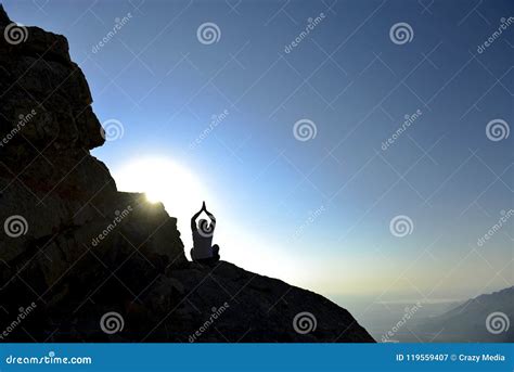 Relaxation and Meditation in Peaceful Places Stock Image - Image of ...