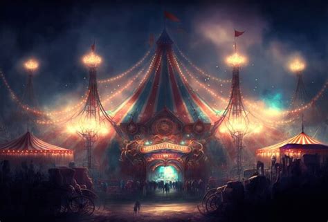 Circus Tent At Night