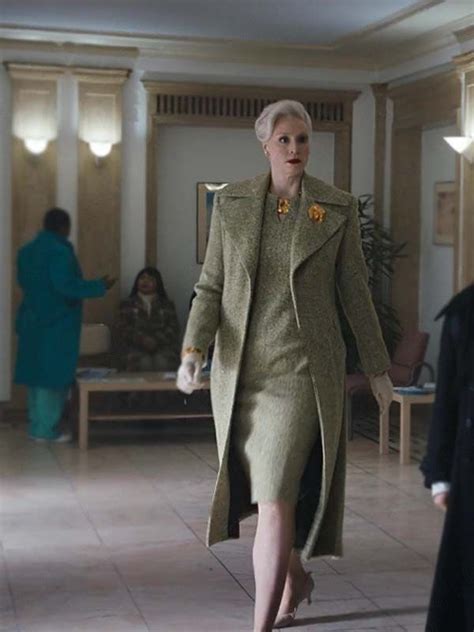 Larissa Weems Green Coat | Gwendoline Christie Green Coat