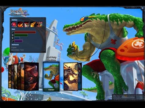 Pool Party Renekton Skin Spotlight Gameplay 1080p HD League Of Legends ...