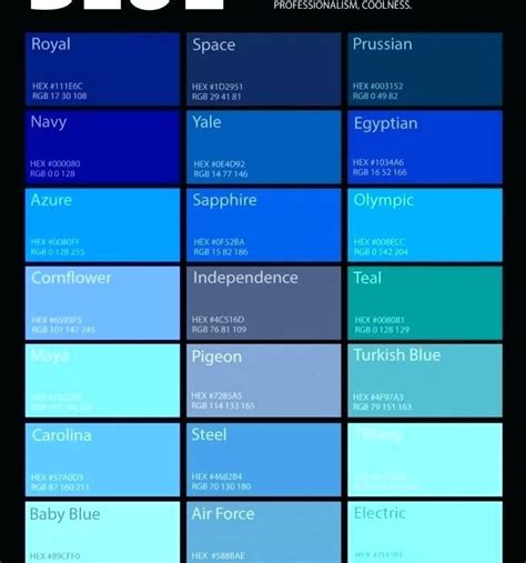 Blue Green Color Palette Names