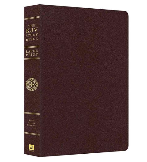 Large Print Study Bible-KJV by Christopher D. Hudson, Bonded Leather ...